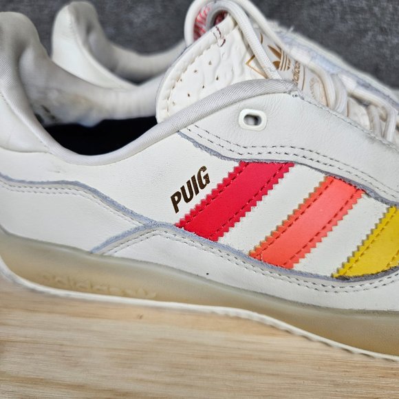Adidas Puig Shoe in Cream, Yellow, Orange and Vivid Red - Picture 2 of 15